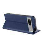For Google Pixel 7 Embossed Multi-functional Wallet Retro Leather Phone Case(Dark Blue) - 3