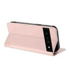 For Google Pixel 6 Pro Embossed Multi-functional Wallet Retro Leather Phone Case(Pink) - 3