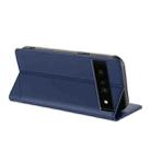 For Google Pixel 6 Pro Embossed Multi-functional Wallet Retro Leather Phone Case(Dark Blue) - 3