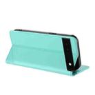 For Google Pixel 6a Embossed Multi-functional Wallet Retro Leather Phone Case(Mint Green) - 3