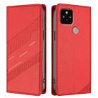 For Google Pixel 5 Embossed Multi-functional Wallet Retro Leather Phone Case(Red) - 2