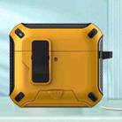 For AirPods 4 Wireless Bluetooth Earphones MagSafe Holder Protective Case(Yellow) - 1