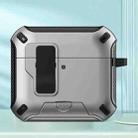 For AirPods 4 Wireless Bluetooth Earphones MagSafe Holder Protective Case(Silver) - 1