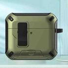 For AirPods 4 Wireless Bluetooth Earphones MagSafe Holder Protective Case(Green) - 1