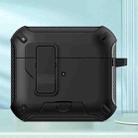 For AirPods 3 Wireless Bluetooth Earphones MagSafe Holder Protective Case(Black) - 1