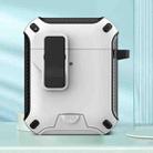 For AirPods 2 / 1 Wireless Bluetooth Earphones MagSafe Holder Protective Case(White) - 1