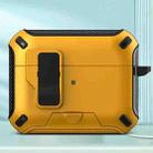 For AirPods Pro Wireless Bluetooth Earphones MagSafe Holder Protective Case(Yellow) - 1