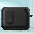 For AirPods Pro 2 Wireless Bluetooth Earphones MagSafe Holder Protective Case(Black) - 1