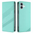 For iPhone 16 Plus Embossed Multi-functional Wallet Retro Leather Phone Case(Mint Green) - 2