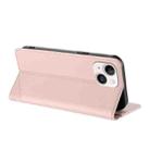 For iPhone 15 Embossed Multi-functional Wallet Retro Leather Phone Case(Pink) - 3