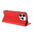 For iPhone 14 Pro Embossed Multi-functional Wallet Retro Leather Phone Case(Red) - 3