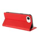 For iPhone 16e Embossed Multi-functional Wallet Retro Leather Phone Case(Red) - 3