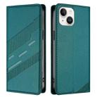 For iPhone 13 mini Embossed Multi-functional Wallet Retro Leather Phone Case(Dark Green) - 2