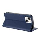 For iPhone 13 mini Embossed Multi-functional Wallet Retro Leather Phone Case(Dark Blue) - 3