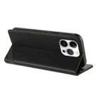 For iPhone 13 Pro Embossed Multi-functional Wallet Retro Leather Phone Case(Black) - 3