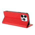 For iPhone 13 Pro Embossed Multi-functional Wallet Retro Leather Phone Case(Red) - 3