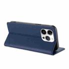 For iPhone 13 Pro Embossed Multi-functional Wallet Retro Leather Phone Case(Dark Blue) - 3