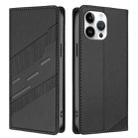 For iPhone 13 Pro Max Embossed Multi-functional Wallet Retro Leather Phone Case(Black) - 2
