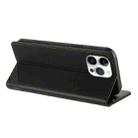 For iPhone 13 Pro Max Embossed Multi-functional Wallet Retro Leather Phone Case(Black) - 3