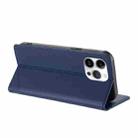 For iPhone 13 Pro Max Embossed Multi-functional Wallet Retro Leather Phone Case(Dark Blue) - 3