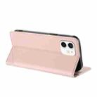For iPhone 12 mini Embossed Multi-functional Wallet Retro Leather Phone Case(Pink) - 3