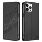 For iPhone 12 Pro Max Embossed Multi-functional Wallet Retro Leather Phone Case(Black) - 2