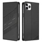 For iPhone 11 Pro Max Embossed Multi-functional Wallet Retro Leather Phone Case(Black) - 2