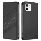 For iPhone 11 Embossed Multi-functional Wallet Retro Leather Phone Case(Black) - 2