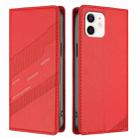 For iPhone 11 Embossed Multi-functional Wallet Retro Leather Phone Case(Red) - 2