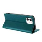 For iPhone 11 Embossed Multi-functional Wallet Retro Leather Phone Case(Dark Green) - 3