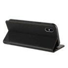 For iPhone XS Max Embossed Multi-functional Wallet Retro Leather Phone Case(Black) - 3