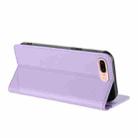 For iPhone 8 Plus / 7 Plus Embossed Multi-functional Wallet Retro Leather Phone Case(Light Purple) - 3