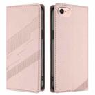 For iPhone SE 2022 / 2020 / 8 / 7 Embossed Multi-functional Wallet Retro Leather Phone Case(Pink) - 2