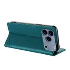 For iPhone 17 Pro Max Embossed Multi-functional Wallet Retro Leather Phone Case(Dark Green) - 3