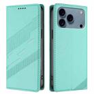 For iPhone 17 Pro Max Embossed Multi-functional Wallet Retro Leather Phone Case(Mint Green) - 2