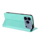 For iPhone 17 Pro Max Embossed Multi-functional Wallet Retro Leather Phone Case(Mint Green) - 3