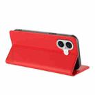 For iPhone 17 Embossed Multi-functional Wallet Retro Leather Phone Case(Red) - 3
