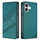 For iPhone 17 Embossed Multi-functional Wallet Retro Leather Phone Case(Dark Green) - 2