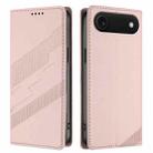 For iPhone 17 Air Embossed Multi-functional Wallet Retro Leather Phone Case(Pink) - 2