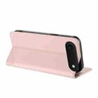 For iPhone 17 Air Embossed Multi-functional Wallet Retro Leather Phone Case(Pink) - 3