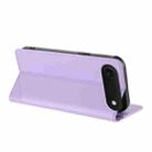 For iPhone 17 Air Embossed Multi-functional Wallet Retro Leather Phone Case(Light Purple) - 3