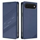 For iPhone 17 Air Embossed Multi-functional Wallet Retro Leather Phone Case(Dark Blue) - 2