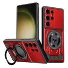 For Samsung Galaxy S23 Ultra 5G Armor Rotating Holder MagSafe Phone Case(Red) - 1