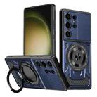 For Samsung Galaxy S23 Ultra 5G Armor Rotating Holder MagSafe Phone Case(Blue) - 1