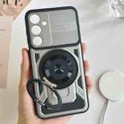 For Samsung Galaxy S24 FE 5G Armor Rotating Holder MagSafe Phone Case(Grey) - 2