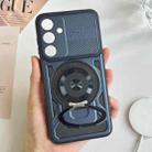For Samsung Galaxy S24 FE 5G Armor Rotating Holder MagSafe Phone Case(Blue) - 2