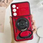 For Samsung Galaxy S23 FE 5G Armor Rotating Holder MagSafe Phone Case(Red) - 2