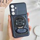 For Samsung Galaxy S23 FE 5G Armor Rotating Holder MagSafe Phone Case(Blue) - 2