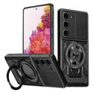 For Samsung Galaxy S20 FE Armor Rotating Holder MagSafe Phone Case(Black) - 1