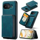For Google Pixel 9a JEEHOOD J02 Magnetic Zipper Horizontal Flip Leather Phone Case(Blue) - 1